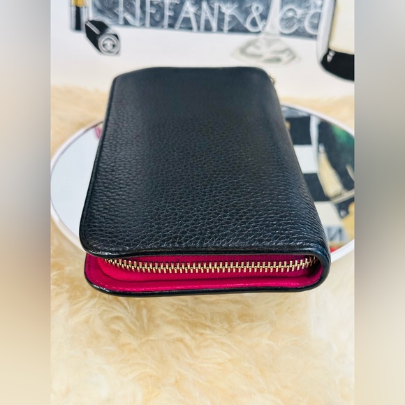 💎CHRISTIAN DIOR CAVIAR Bicolor Zippy Long Wallet w/ Dior Charm & COA - Picture 13 of 17